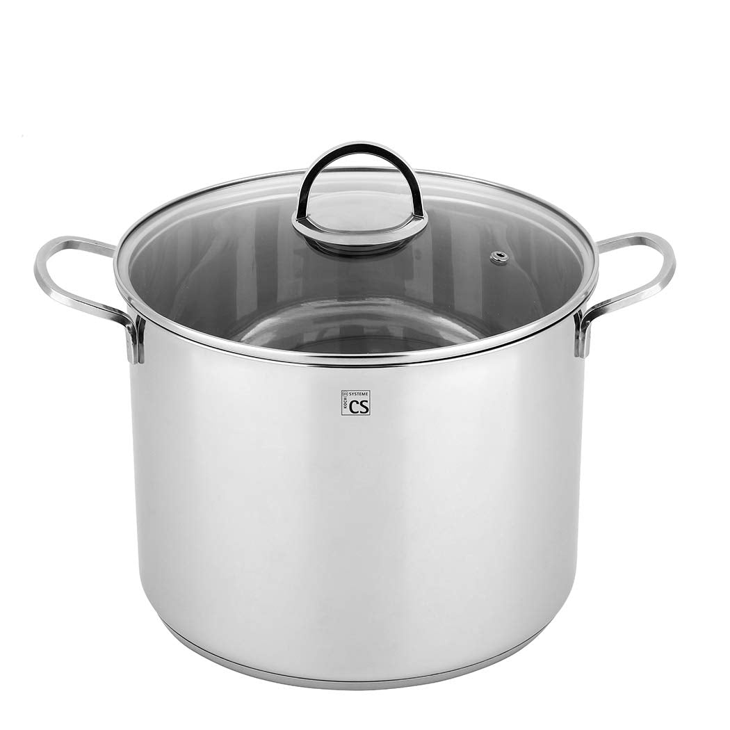 CARL SCHMIDT SOHN Grossraumtopf Trier rostfrei Edelstahl D: 28 cm Volumen: 15,5 l, 075163, Silber 15