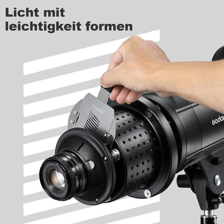 GOBO Sets für Soonpho Aluminiumlegierung Optischer Konische Snoot, 8 x Gobos Grafikkarten Metallplat