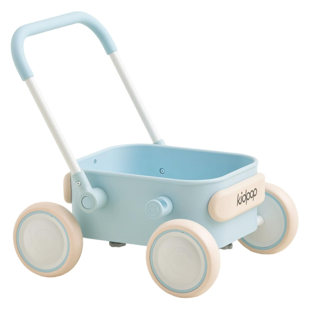 Kidpop PULA 2-in-1 Lauflernwagen Baby Push Pull Lauflernhilfe Spielzeug,4-in-1-Lauflernhilfe mit Räd