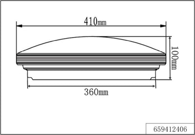 Trio Leuchten LED Deckenleuchte Apart 659412406, Metall chrom, 1x 24 Watt, Durchmesser 41cm, Durchme