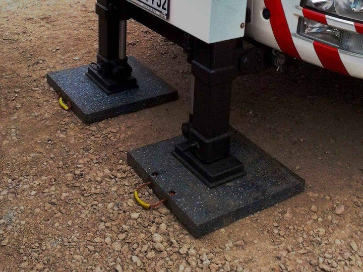 Abstützplatte LuxTek Performance 600 x 600 x 60 mm 25 t Unterlegplatten Kranplatten Kranabstützplatt