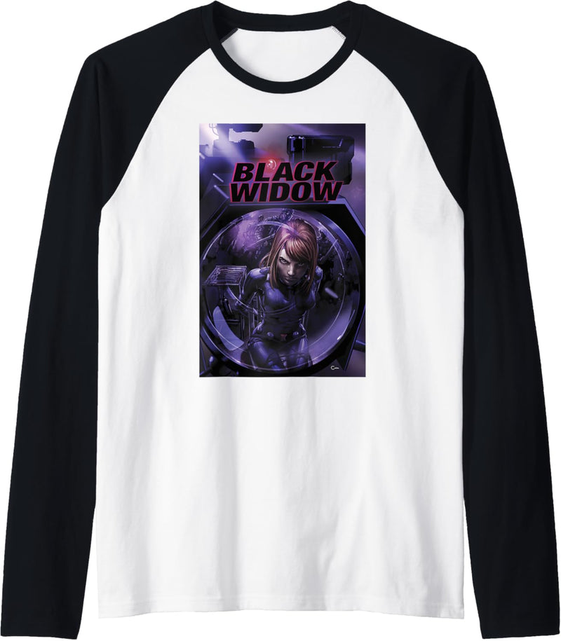 Marvel Avengers Black Widow Comic Cover Raglan