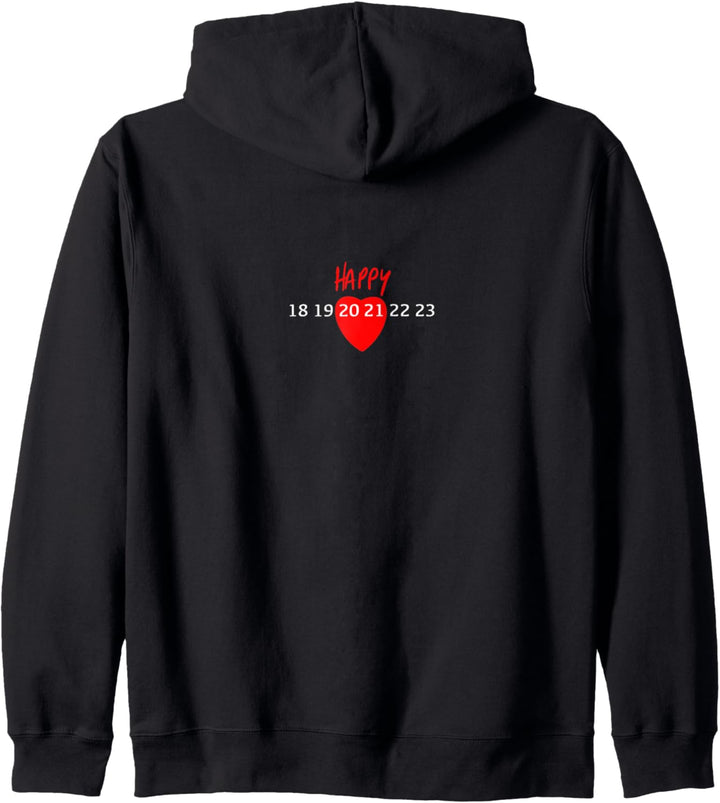 2020 2021 Silvester Shirt happy Geschenk neues Jahr Neujahr Kapuzenjacke
