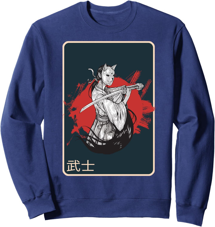 Japanische Kriegerin - Alte japanische weibliche Samurai Sweatshirt