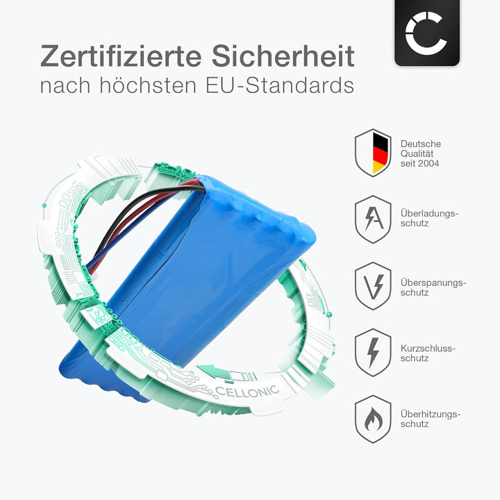 CELLONIC 1x Akku für Lautsprecher Kompatibel mit SoundCast Outcast ICO420, Outcast ICO421, 2-540-001