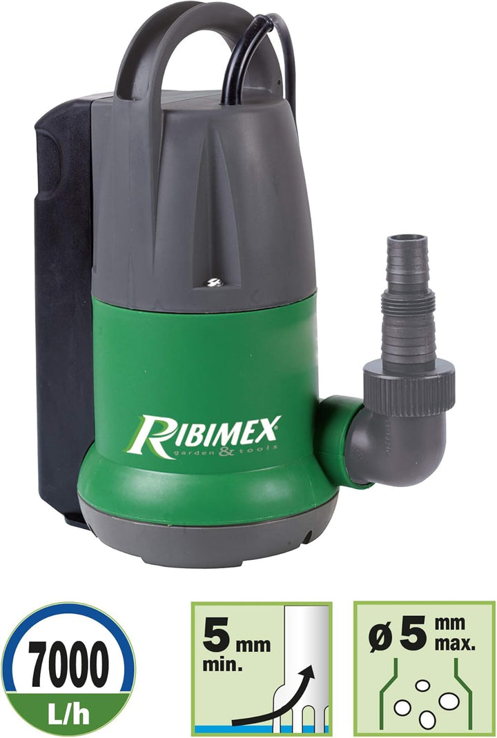 RIBILAND Pumpe zur Kellerentw??sserung 350 Watt mit Schwimmer (PRPVC350A)