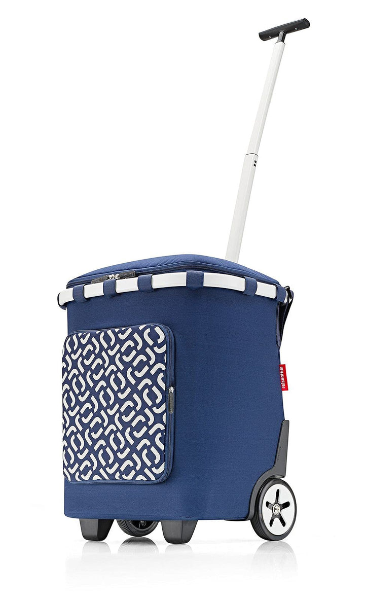 Reisenthel Carrycruiser Plus Einkaufstrolley Signature Navy blau Polyestergewebe, Aluminiumrahmen, w