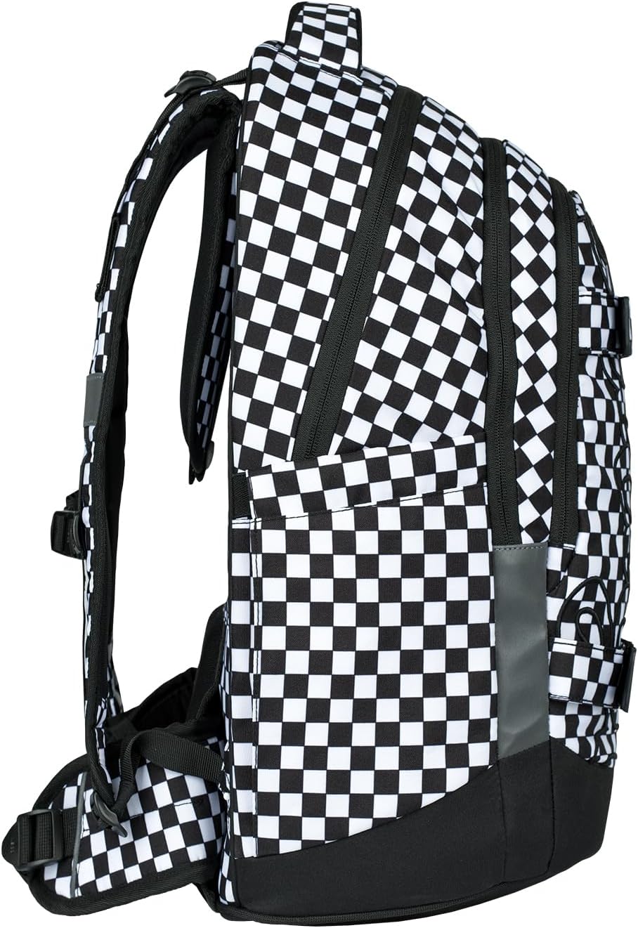 Baagl Schulrucksack für Jungen Mädchen Teenager - Skate Max - Skateboard Rucksack - Kinderrucksack m