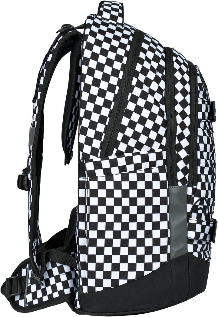 Baagl Schulrucksack für Jungen Mädchen Teenager - Skate Max - Skateboard Rucksack - Kinderrucksack m