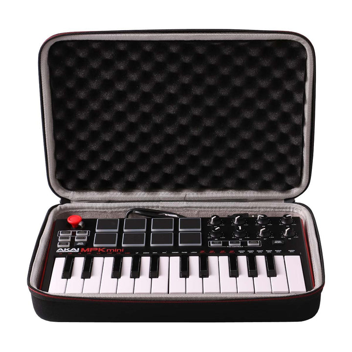 LTGEM Tragetasche für Akai Professional MPK Mini MKII & MK3 & MPK Mini Play | 25 USB Tasten und Keyb