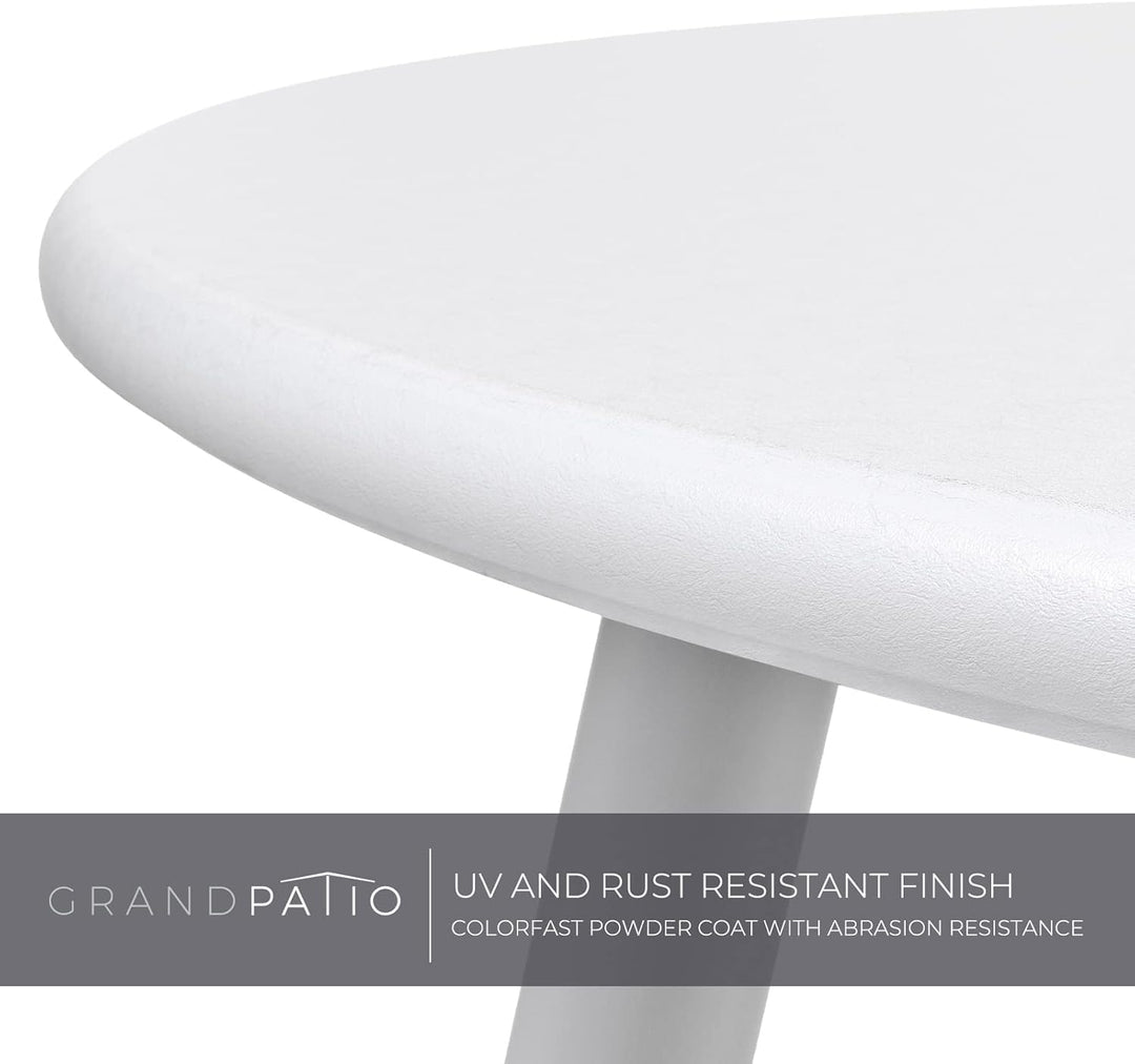Grand patio Couchtische, Sofatisch, Leicht, Stabil, Einfacher Aufbau, Runder Kaffeetisch ideal für D