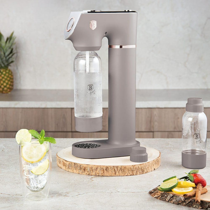 Berlinger Haus Sodabereiter SODABAR + 2 Flaschen Taupe Collection | Stilvoll, Kompakt und Umweltfreu