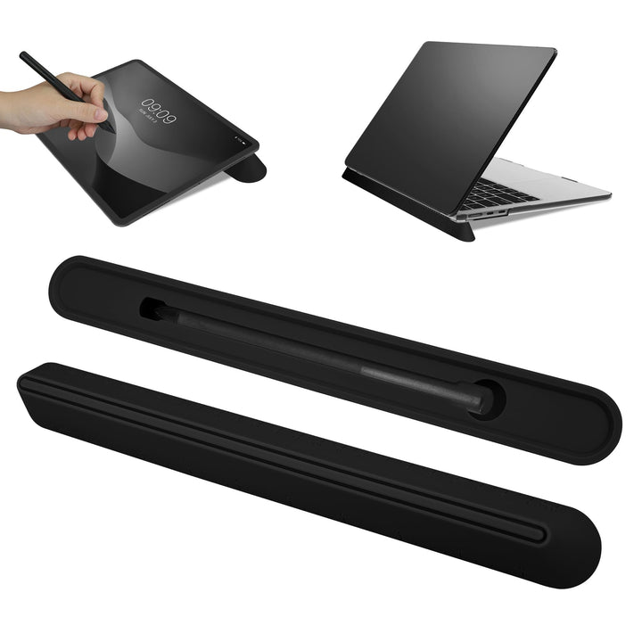 kwmobile Laptop Ständer für Laptop PC/Portable Monitor/Tablet - Mini Laptopständer mit Lineal &amp; Stif