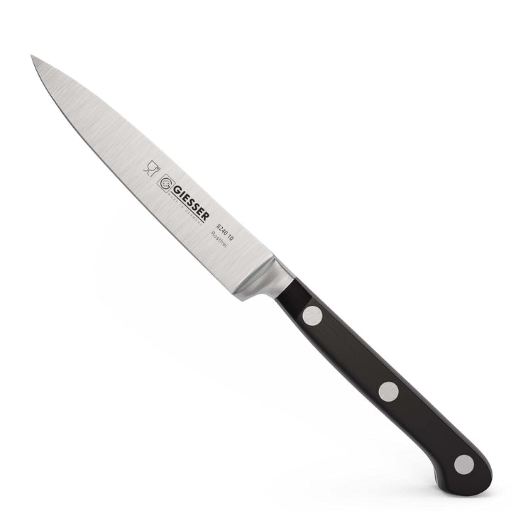 GIESSER seit 1776 - Made in Germany - Officemesser geschmiedet schwarz Skyline black, 10 cm, Spickme