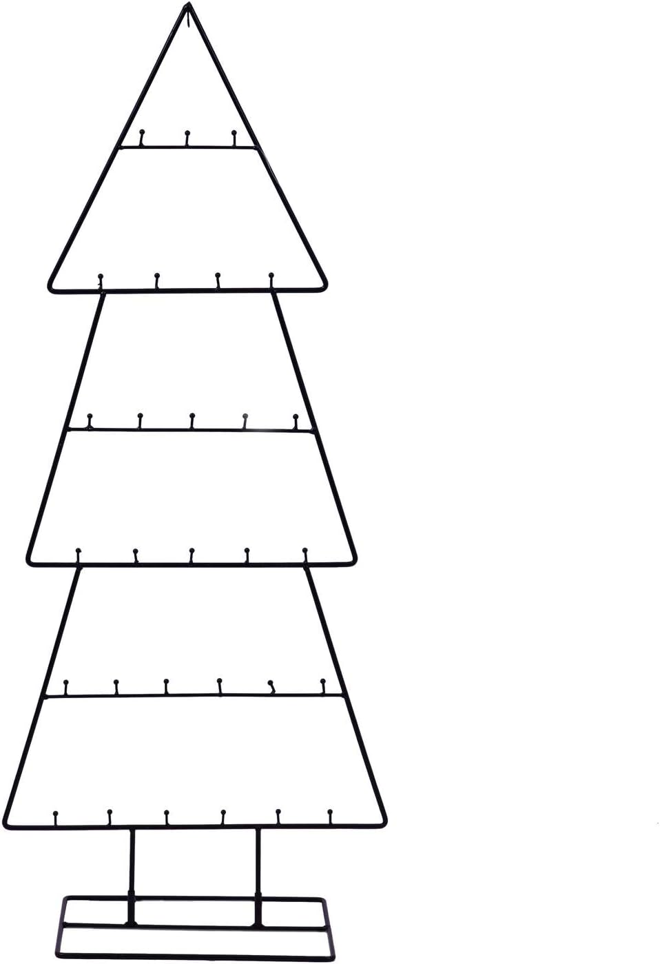 Spetebo Design Metall Tannenbaum für Zierschmuck - 100 cm - Deko Weihnachtsbaum Tanne schwarz
