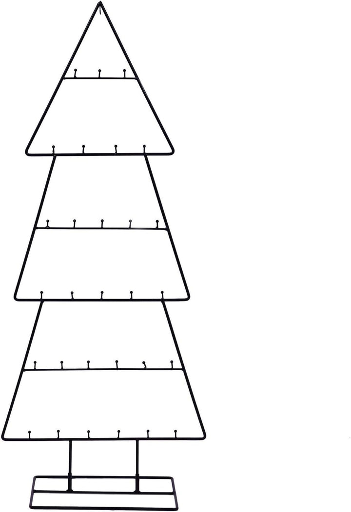 Spetebo Design Metall Tannenbaum für Zierschmuck - 100 cm - Deko Weihnachtsbaum Tanne schwarz