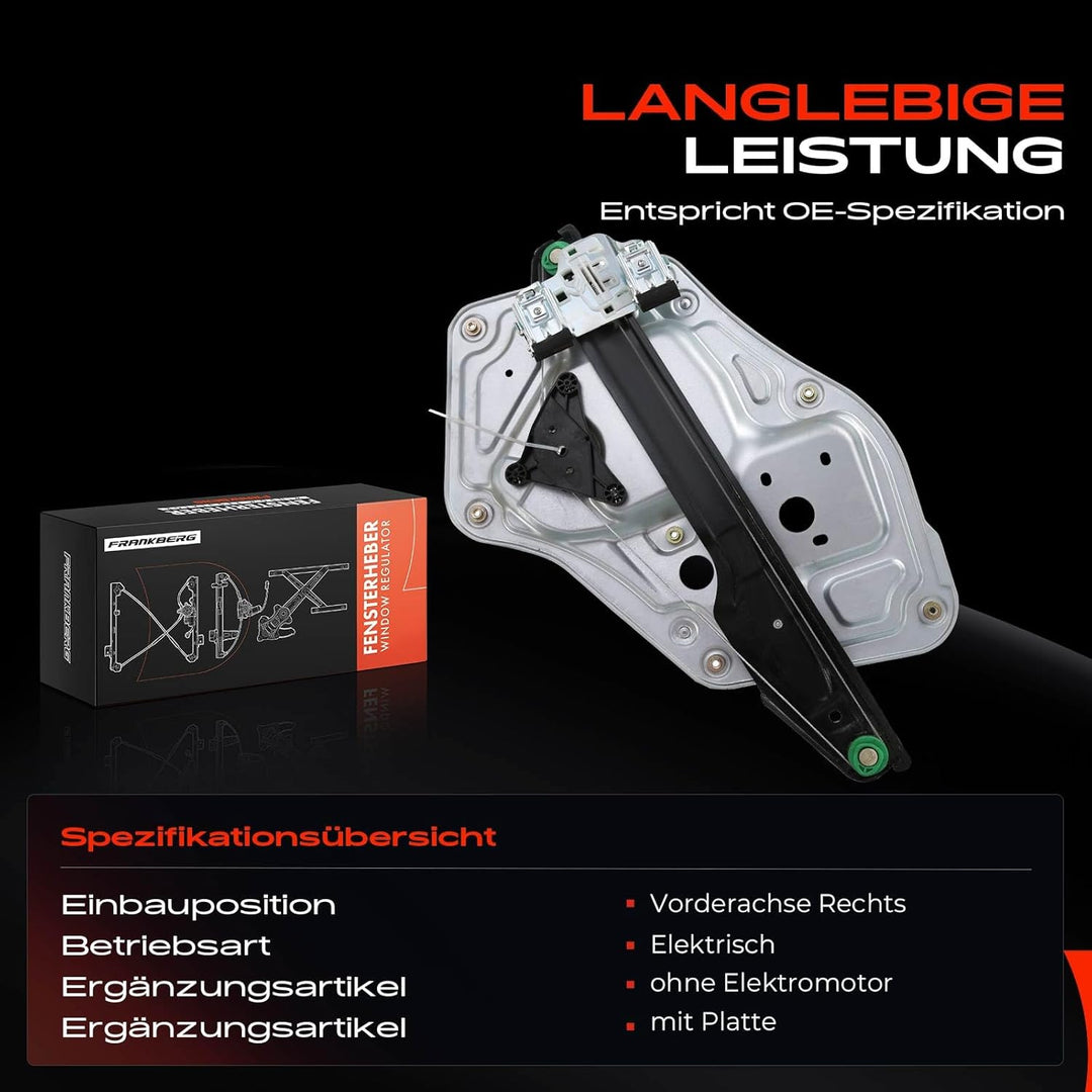 Fensterheber Elektrisch Ohne Motor Vorne Rechts 4/5-Türer für Yeti 5L Alle Motoren 2009-2017 5L08374
