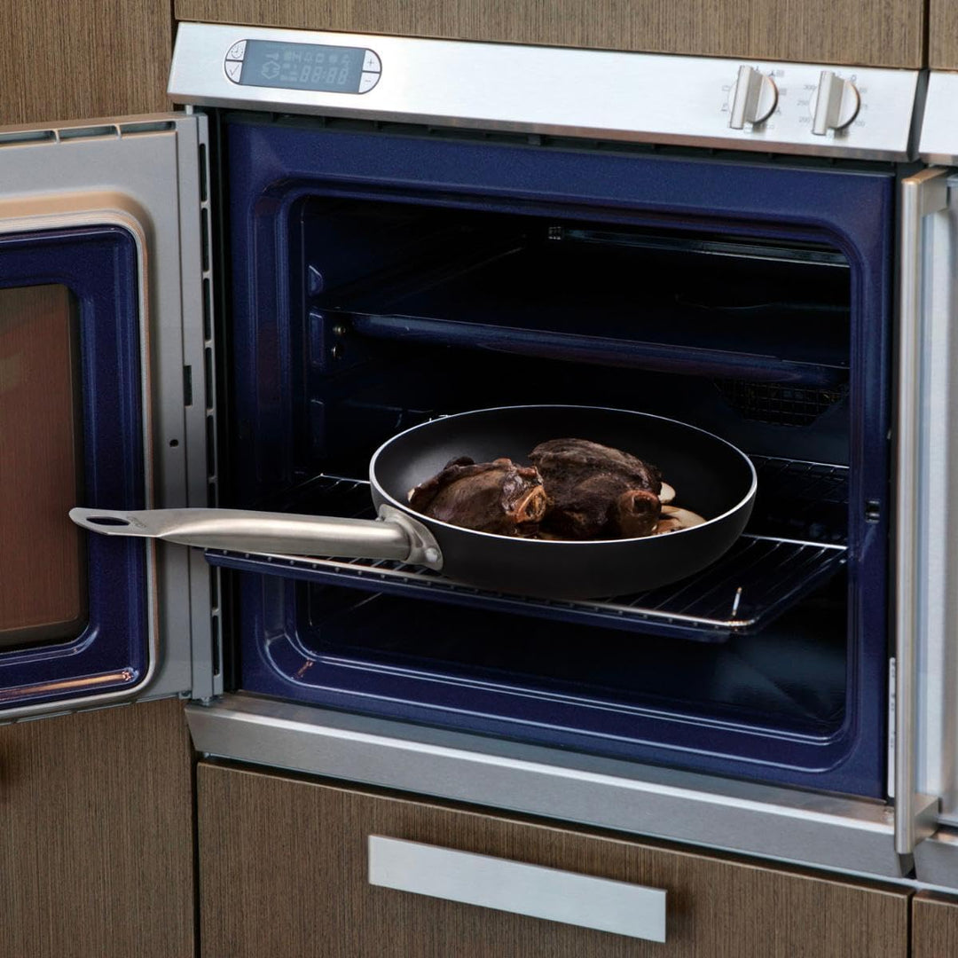 Quid Pfanne 22 cm Pro Chef Alum, Aluminium, Schwarz und Stahl, 4.37 cm, pfanne 22 cm
