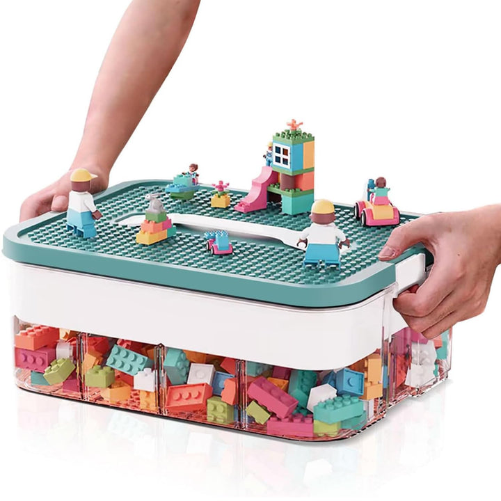 Aufbewahrungsbox für Lego Bausteine,Kisten Spielzeug Aufbewahrung mit Deckel,Sortierboxen Kleinteile