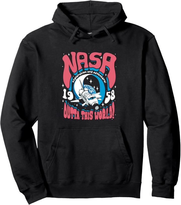 NASA Psychedelisches Shuttle Poster Pullover Hoodie