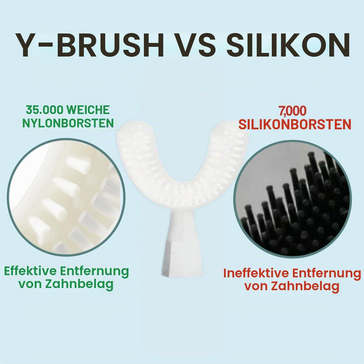 Y-Brush - Zahnbürstenkopf - Y-Bürste - Flexibel - 6 Monate Nutzung - Erwachsene S - Enfant (4 - 12 a