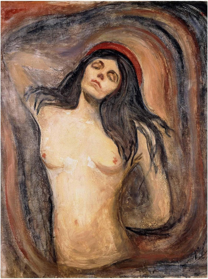 Bilderwelten Leinwandbild div. Künstler E. Munch Madonna 80 x 60cm 80cm x 60cm Edvard Munch - Madonn