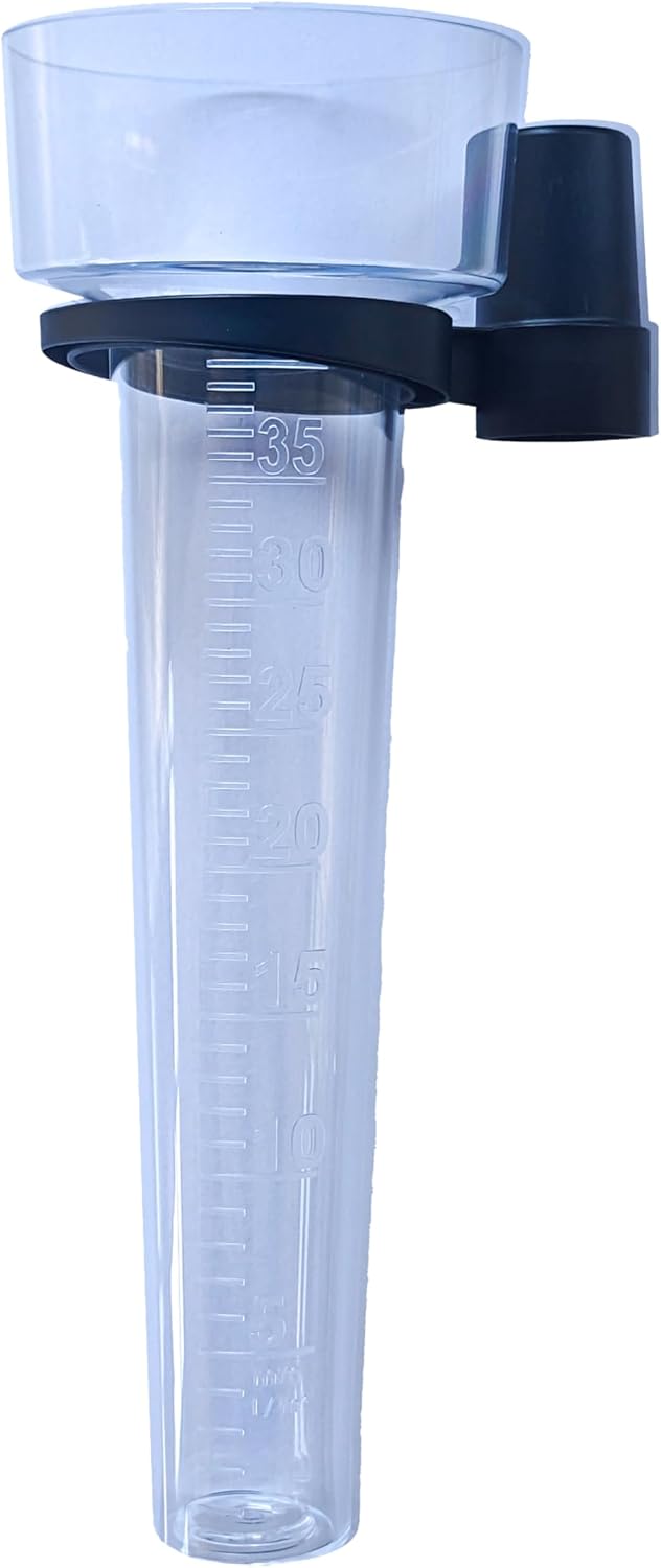 Generisch KOCH Regenmesser, transparent mit Halter für Pfosten oder Besenstiel (20), 20