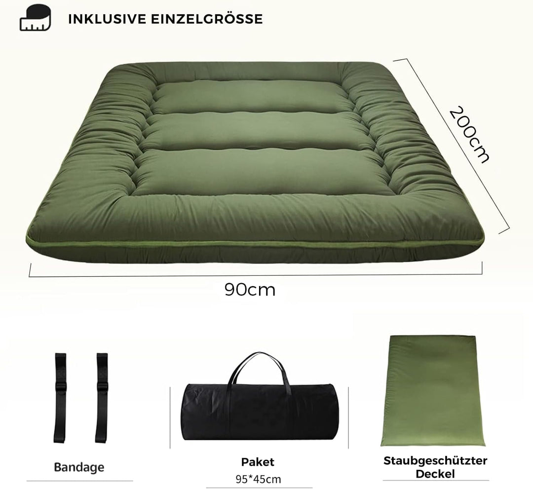 MAXYOYO Klappmatratze Futon Matratze Bodenmatratze Gepolsterte Japanische Tatami Gesteppte Bett, Dic