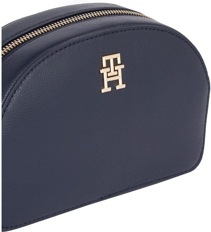 Tommy Hilfiger Damen Tommy Life Half Moon Kameratasche Crossovers Space Blue, Space Blue