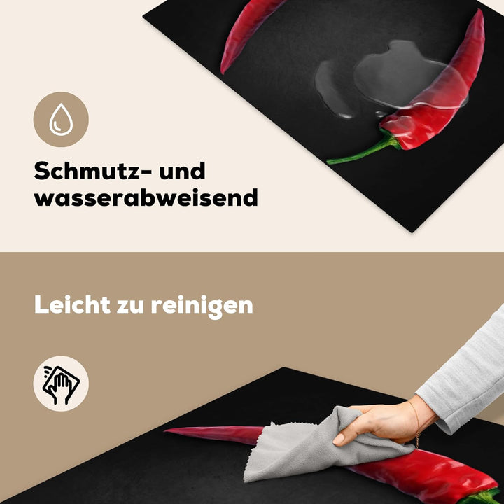 KitchenYeah© Herdabdeckplatte Einteilig Küche Herdabdeckung Ceranfeld Kochfeld Abdeckung Induktionsk