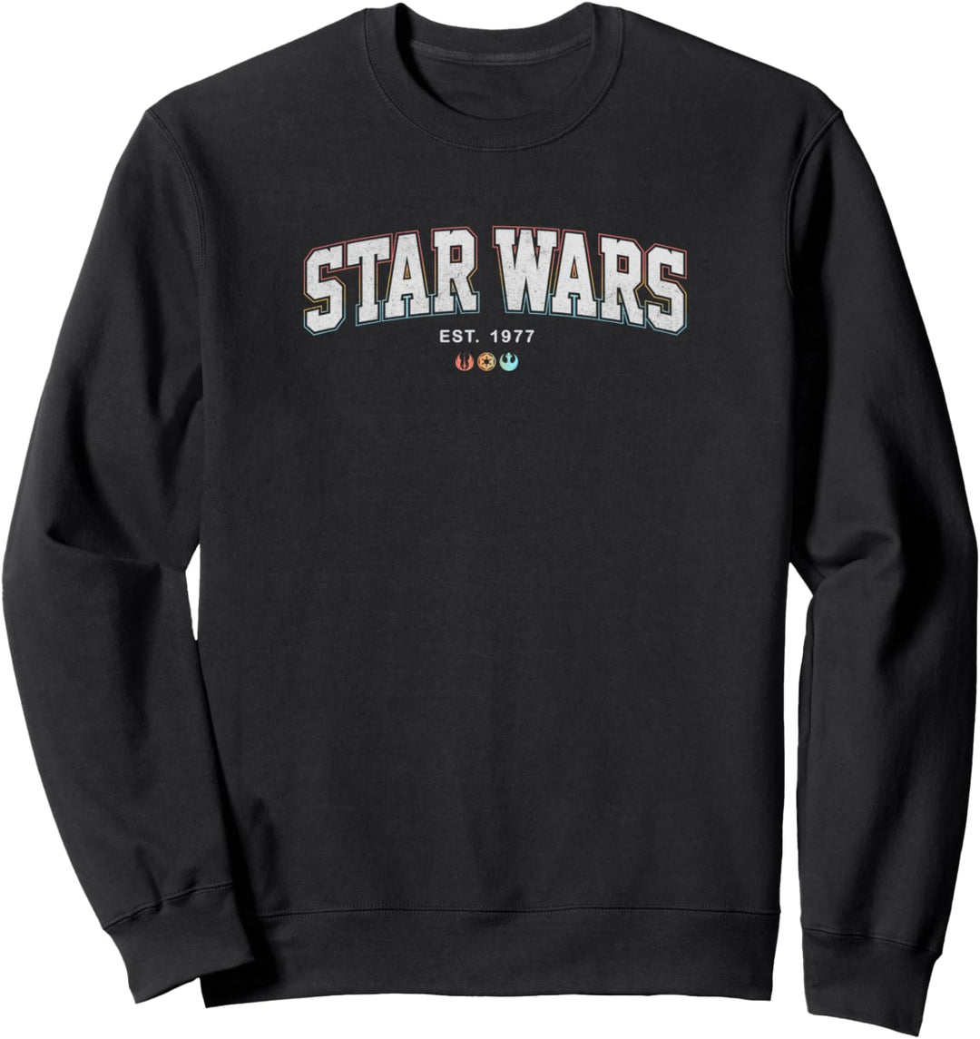 Star Wars Rainbow Outline Simple Star Wars Logo Sweatshirt