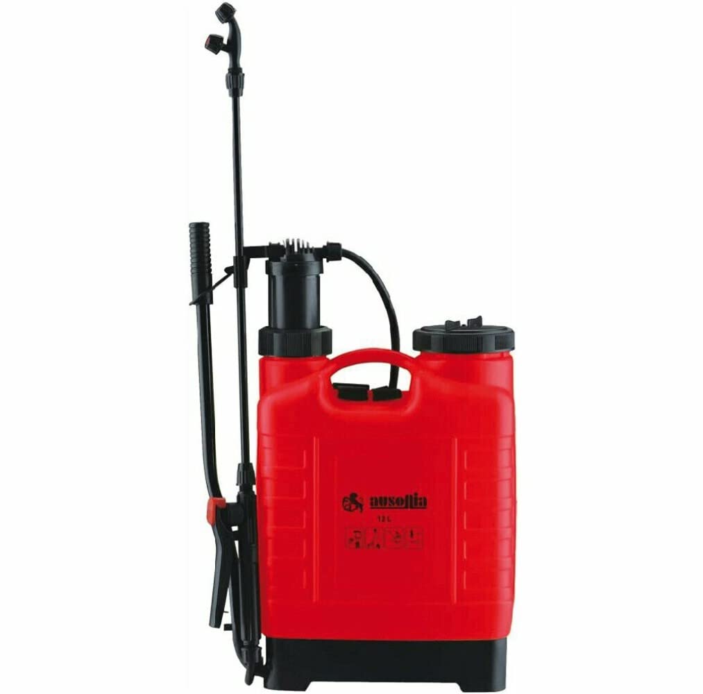 AUSONIA - 38003 RÜCKENSPRITZE MIT BEHÄLTER FÜR 12 LITER MIT HEBELN, HANDBRAUSE UND DECKEL, ZUR ERLEI
