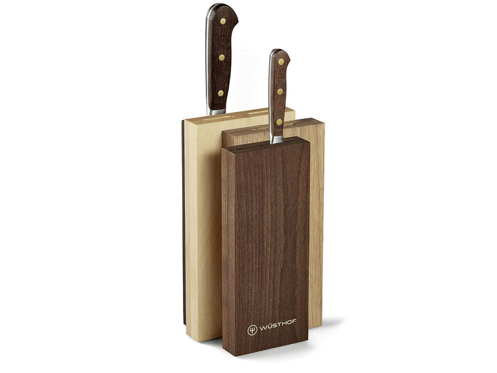 WÜSTHOF Crafter Messerblock mit 2 Messern, Braun inkl. 2 Kochmesser, inkl. 2 Kochmesser