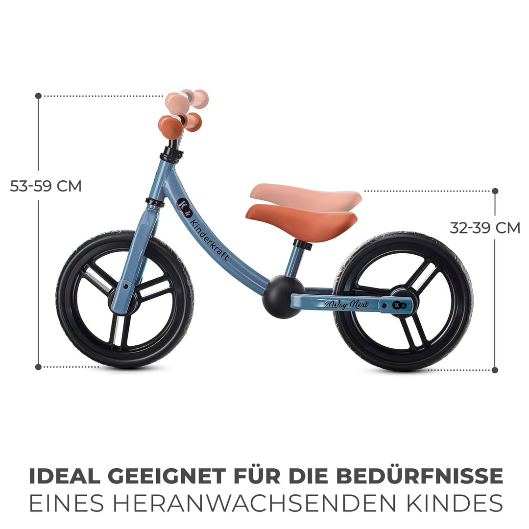 Kinderkraft 2WAY Next Laufrad, 12 Zoll, Blau Blue, Blue