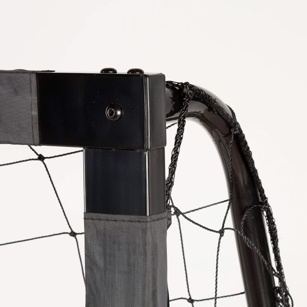 AKTIVE 54307 Fussballtor aus Stahl, Gestell abnehmbar, einfach zu montieren, 300 x 90 x 160 cm, mit