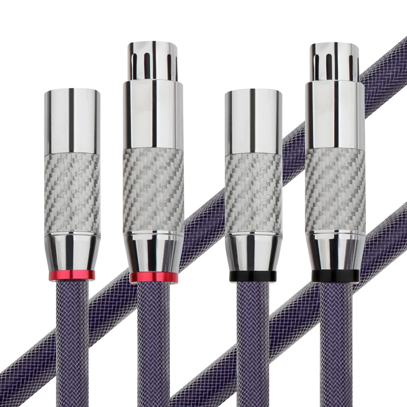 YuanYong XLR Balanced Kabel 1 Paar 18 AWG Mikrofonkabel 8N OCC Kupfer-Einkristall Audiokabel mit Koh