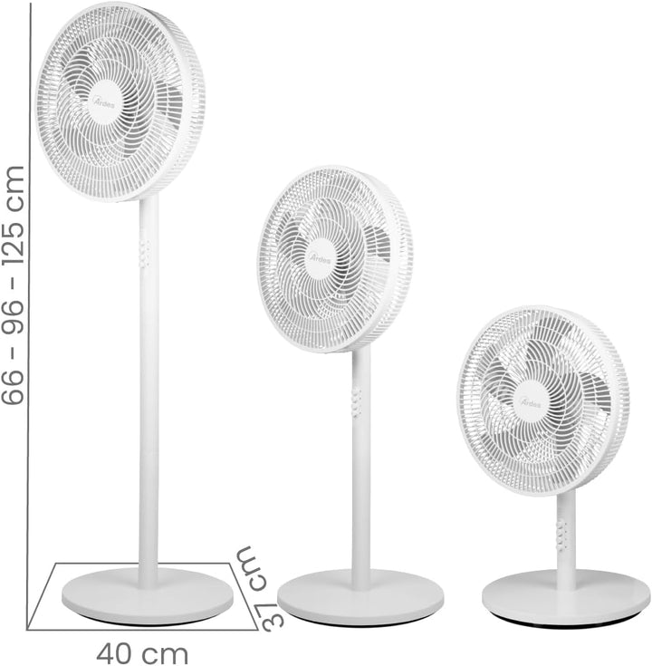 Ardes - AR5PR4004 Multifunktionsventilator AIRE 3 in 1 – Ventilator für Sofa und Tisch mit 5 Flügeln