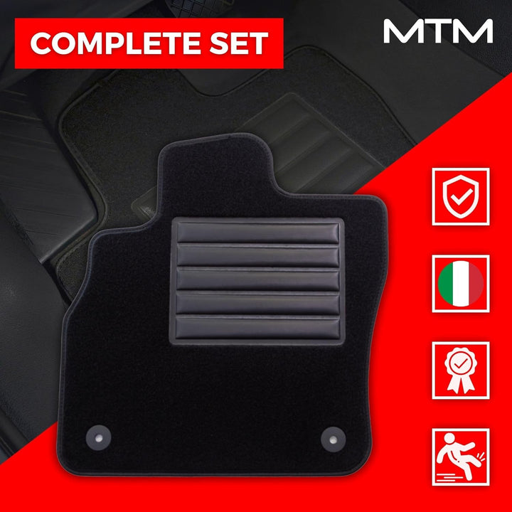 MDM SP-2746 Fussmatten Velours Autoteppich passend für Peugeot 5008 I 5 sitzen 05.2009>06.2017