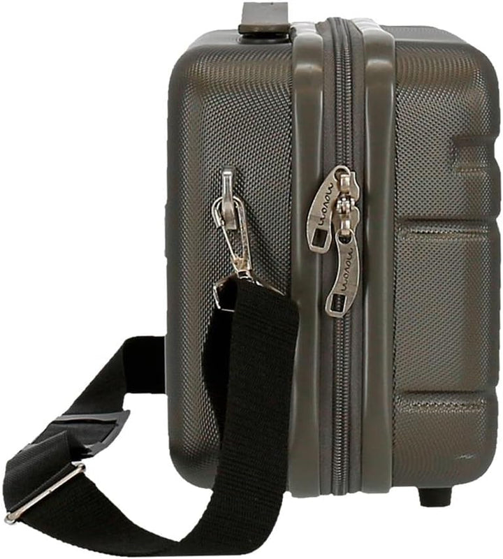 Movom Galaxy Kulturbeutel, anpassbar, mit Umhängetasche, Schwarz, 29 x 21 x 15 cm, starr, ABS 9,14 l
