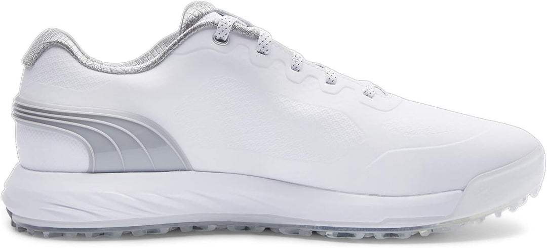 PUMA Herren Alphacat Nitro Golfschuh 41 EU Puma White Flat Light Gray Puma Silver, 41 EU Puma White