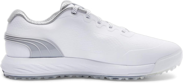PUMA Herren Alphacat Nitro Golfschuh 41 EU Puma White Flat Light Gray Puma Silver, 41 EU Puma White