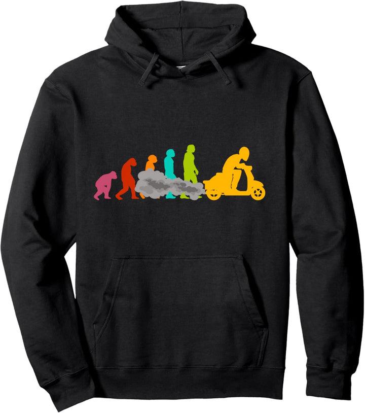 Rollerfahrer Mofa Moped-Roller Scooter-Fahrer Motorroller Pullover Hoodie