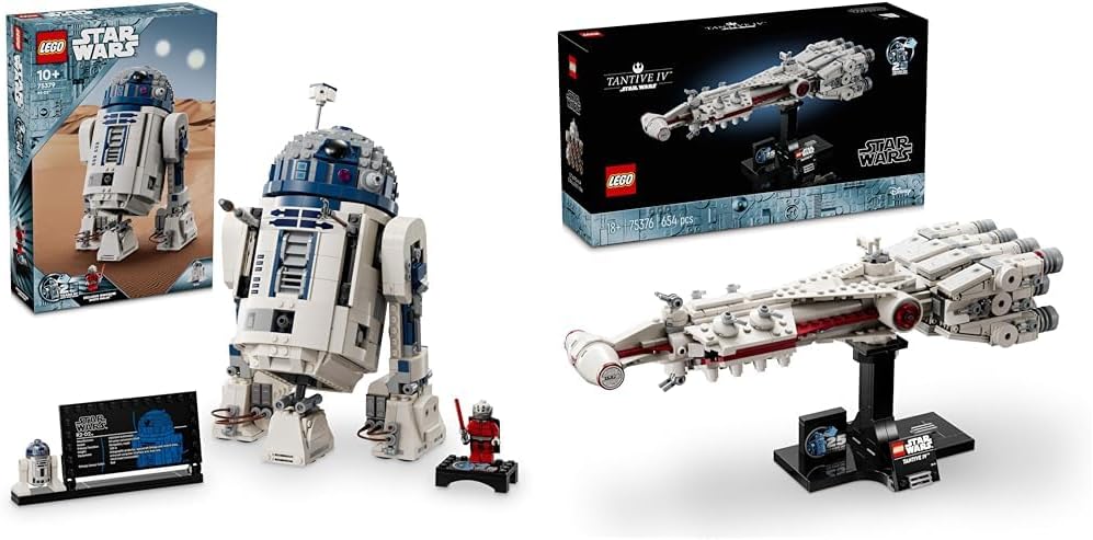 LEGO Star Wars R2-D2, Modell-Set für Kinder, Jungen & Mädchen & Star Wars: Tantive IV, Modell eines