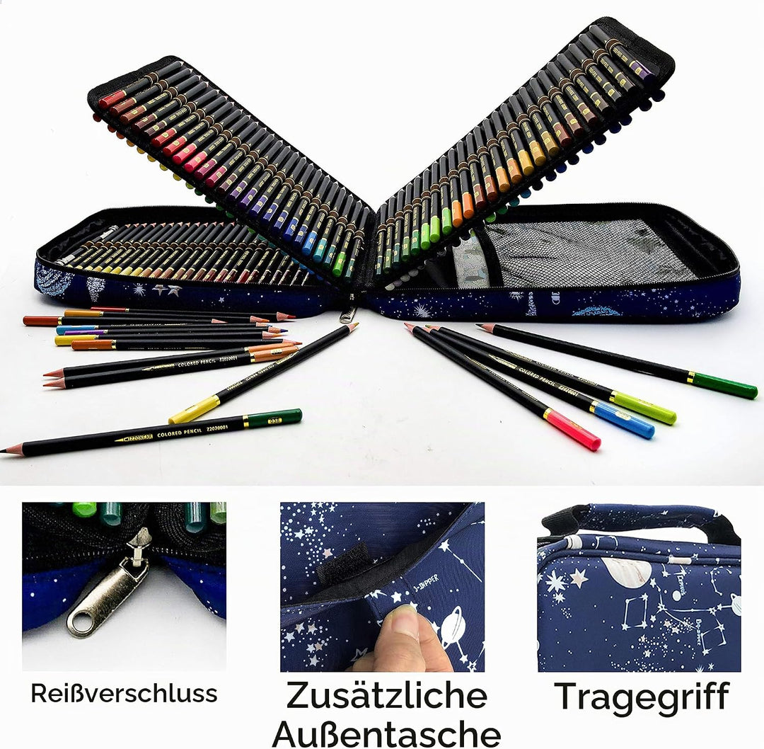 YJYHART 120 Buntstifte Set，Bleistifte Set Zeichenset für Skizzieren und Zeichnen-Zeichenstifte für P