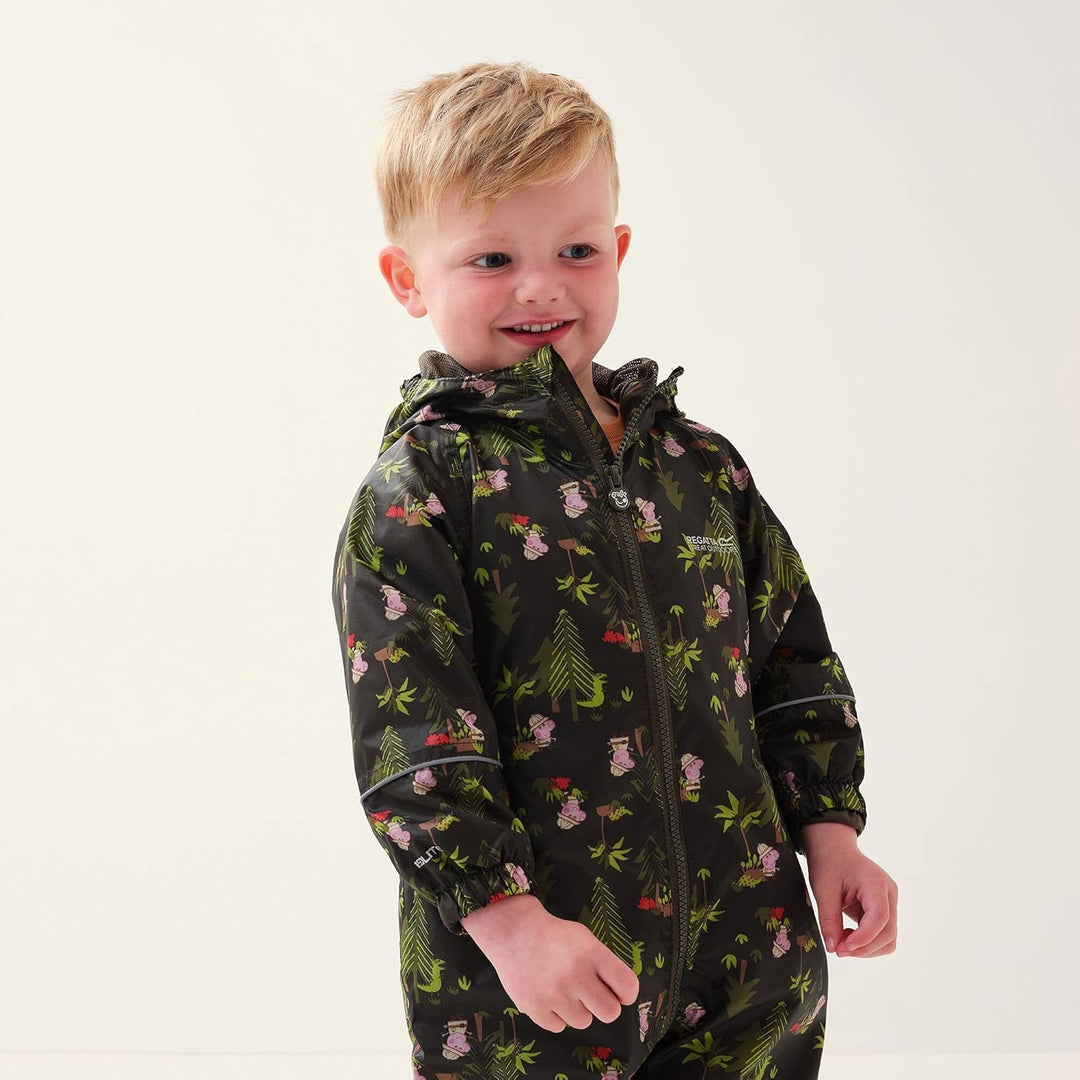 Regatta Unisex Baby Peppa Pobble Snowsuit 18 Monate Dark Khaki, 18 Monate Dark Khaki