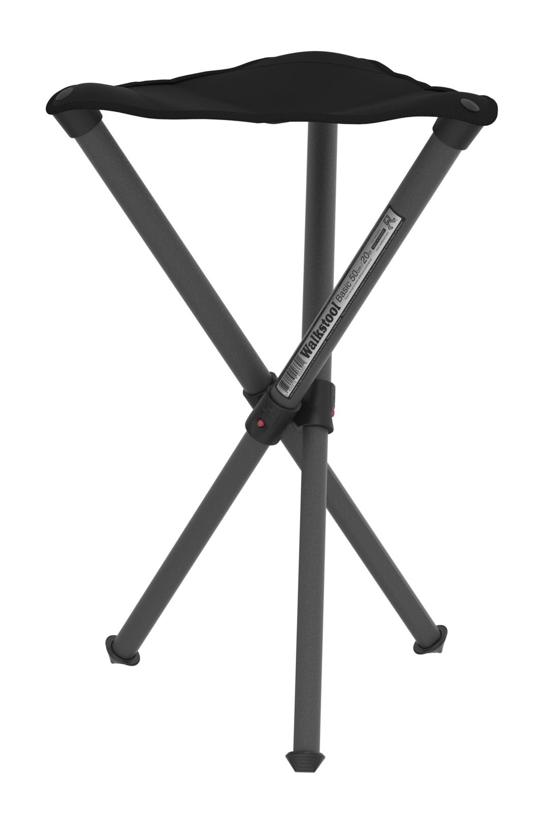 Walkstool - Modell Basic - 3-Beiniger Klapphocker aus Aluminium - Faltbar - 2 wählbare Modelle mit d