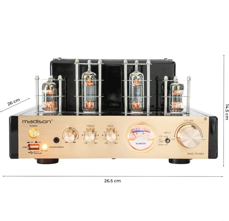 MADISON MAD-TA10BT STEREO RÖHRENVERSTÄRKER 2x25W, Röhrenverstärker