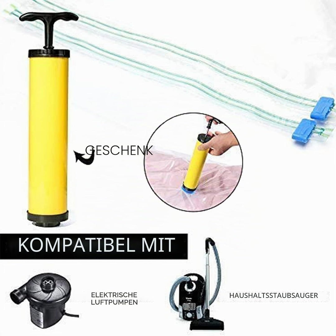 4 Paket Vakuumbeutel Aufbewahrungsbeutel Reise 2XL(120 x 80 cm)+2L(100 x 700 cm) Aufbewahrungsbeutel