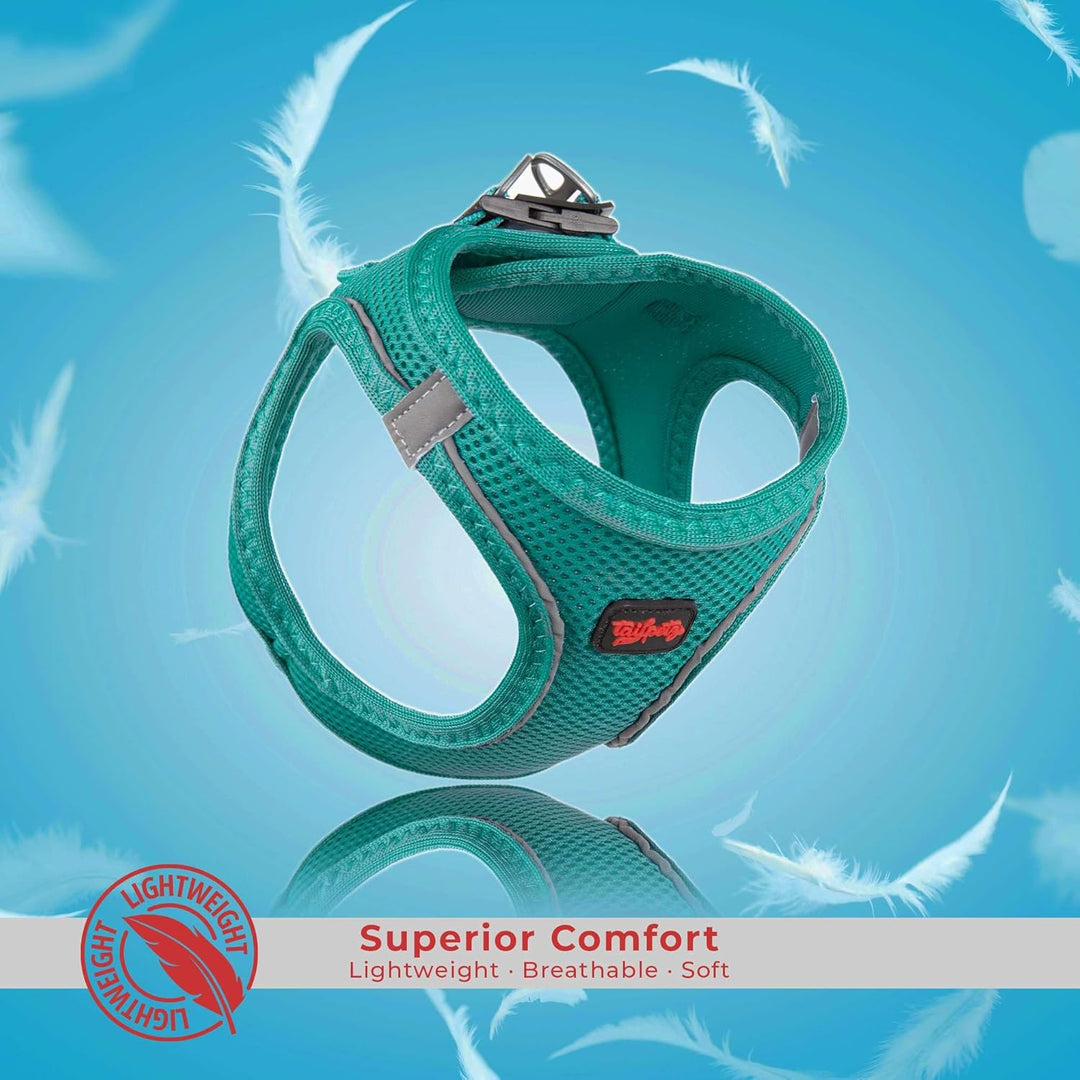 Tailpetz Airmesh-Geschirr (Smaragd, XL) Dunkelgrün XL (Brustumfang 66–70cm), Dunkelgrün XL (Brustumf