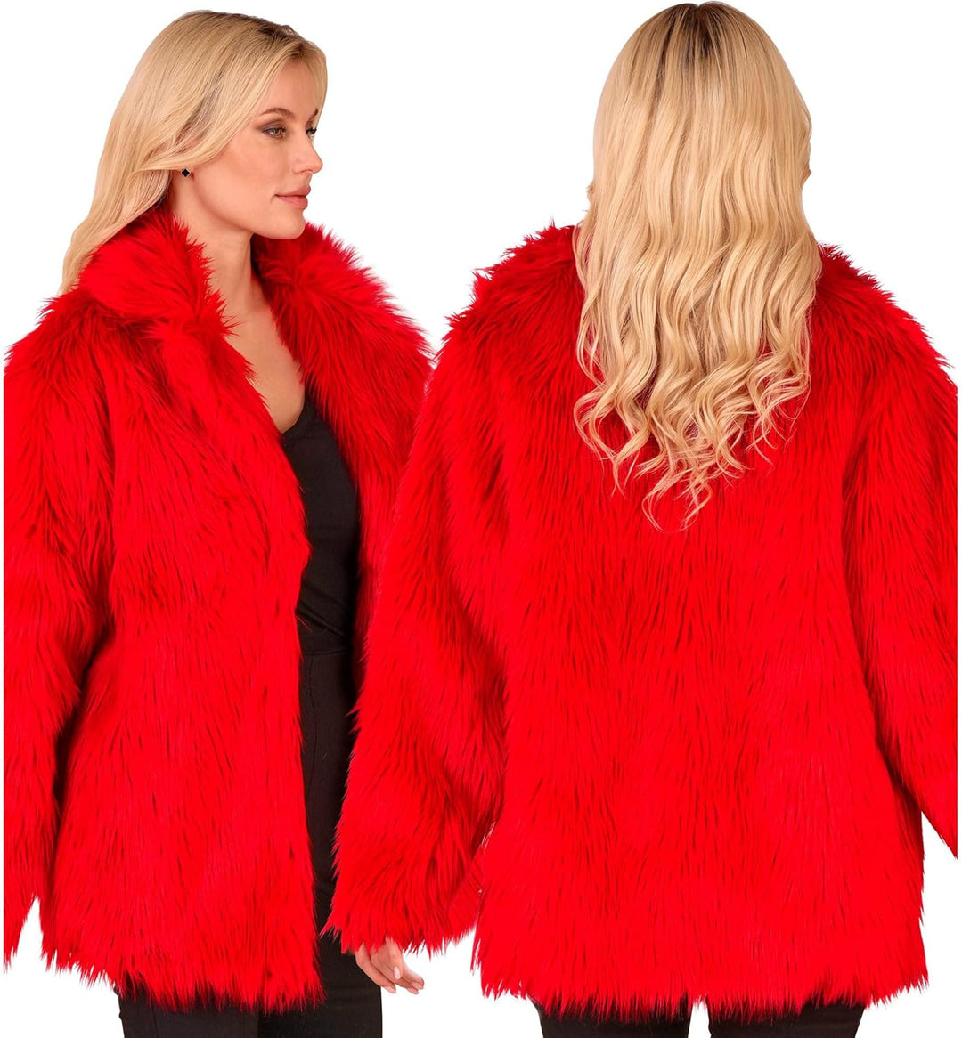 W WIDMANN MILANO Party Fashion - Kunstfell-Jacke für Damen und Herren, Plüschjacke, Kostüm, Party Ou